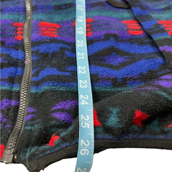 Cb Sports Aztec Fleece Full Zip Up Multi Color Southwest Lined - Picture 8 of 14
